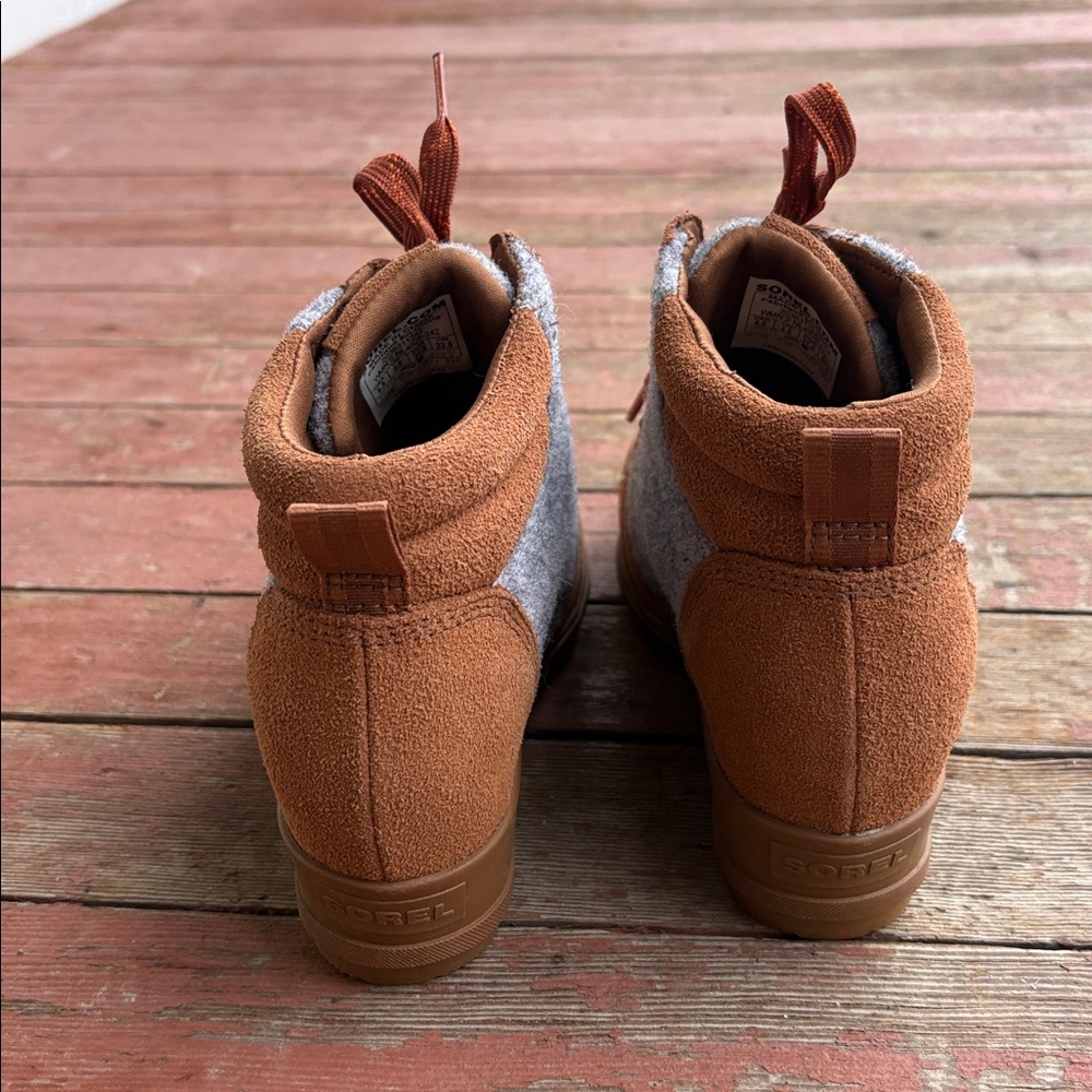 Sorel Evie Ankle Lace Wedge Boots - Picture 3 of 8